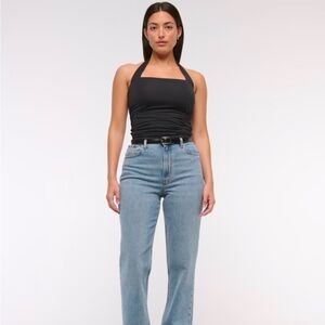 Abercrombie Curve Love Straight Leg Jeans